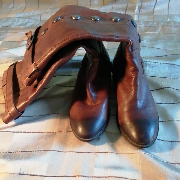 Arturo Chiang brown genuine leather boots size 8.5 - Picture 5 of 8